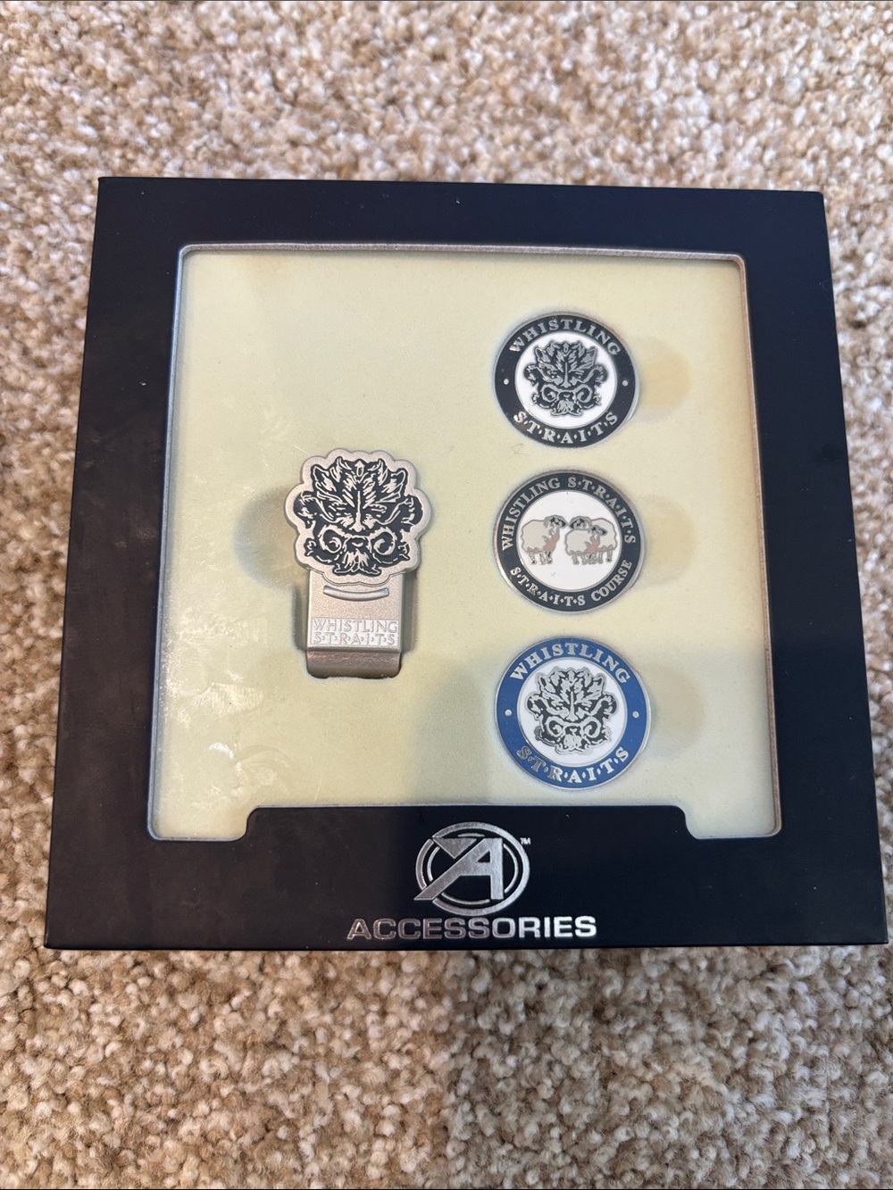 Blue and Silver Golf Ball Marker Set - Accessories